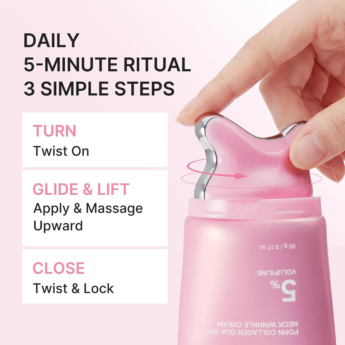Medicube PDRN Collagen Gua Sha Neck Wrinkle Cream (90g)