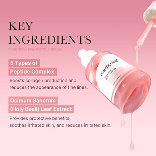 Medicube, PDRN Pink Peptide Serum , 1.01 fl oz (30 ml)