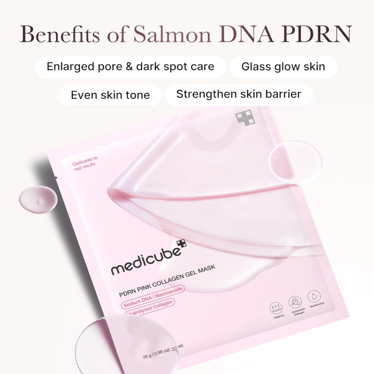 medicube Salmon DNA PDRN pink collagen jelly gel mask