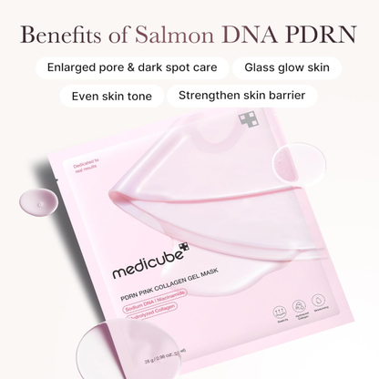 medicube Salmon DNA PDRN pink collagen jelly gel mask