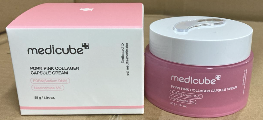 medicube Salmon DNA PDRN Pink Collagen Capsule Cream, Face Moisturizer